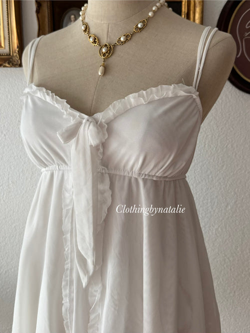 White Mesh Babydoll size S/M