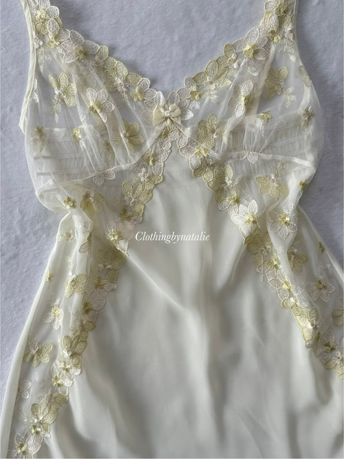Fairy White Sheer Chiffon Slip Size S