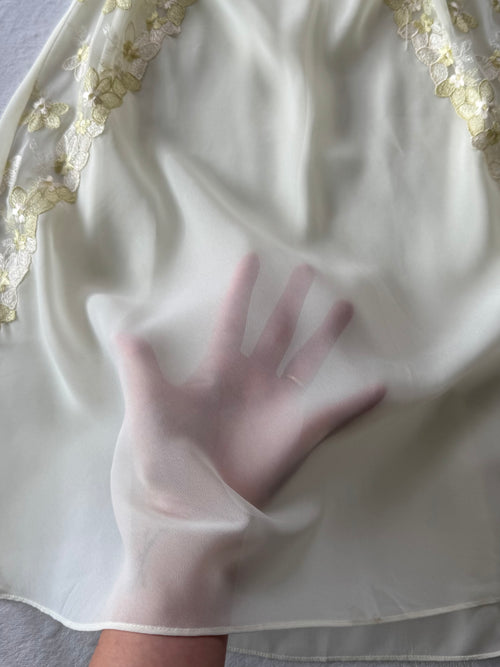 Fairy White Sheer Chiffon Slip Size S