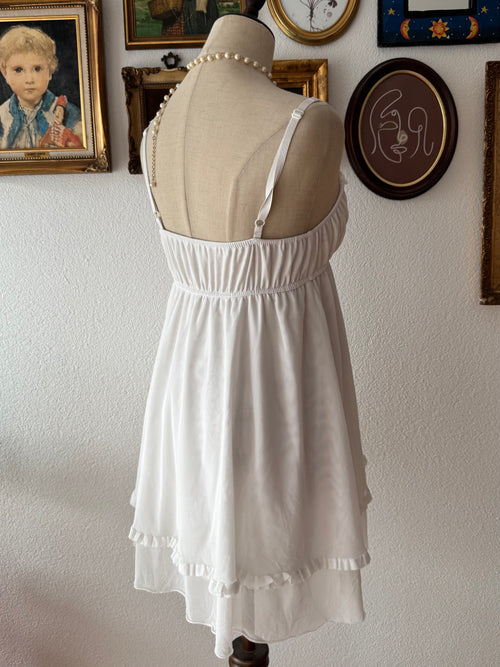 White Mesh Babydoll size S/M