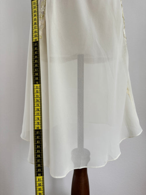 Fairy White Sheer Chiffon Slip Size S