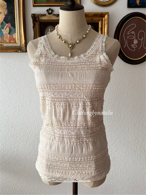 Cream Lace Cami Size S