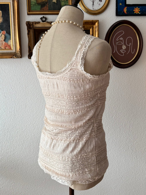 Cream Lace Cami Size S