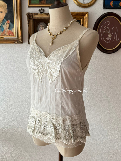 Butterfly Sequin Cami Size S