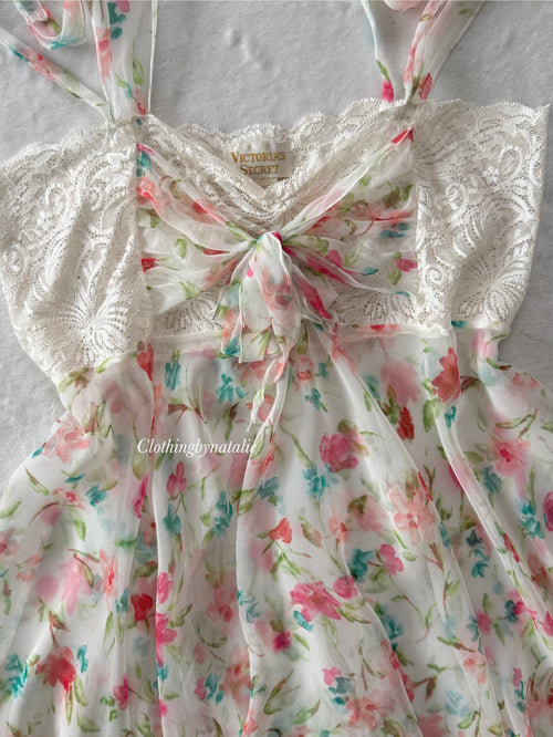 Victoria’s Secret Floral Chiffon Babydoll size M