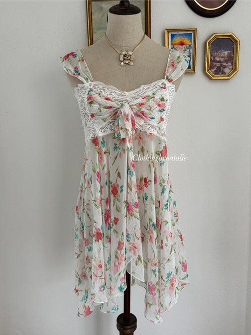 Victoria’s Secret Floral Chiffon Babydoll size M