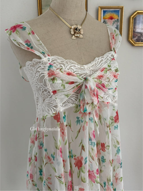 Victoria’s Secret Floral Chiffon Babydoll size M