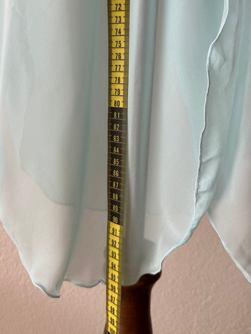 Ocean Blue Chiffon Slip size M