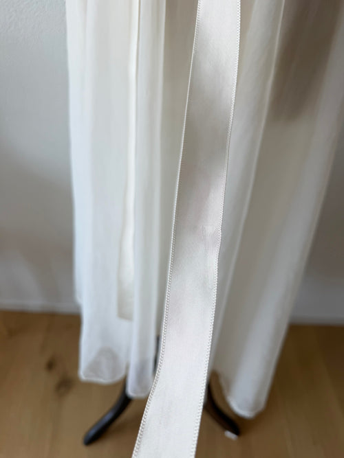 Vanity Fair White Nylon Chiffon Babydoll size S