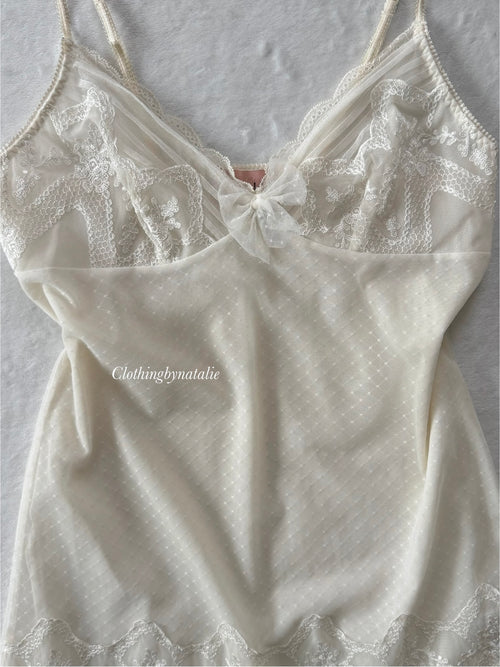 Soft White Mesh Slip Size XS/S