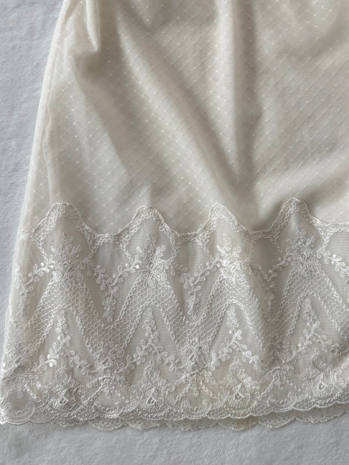Soft White Mesh Slip Size XS/S