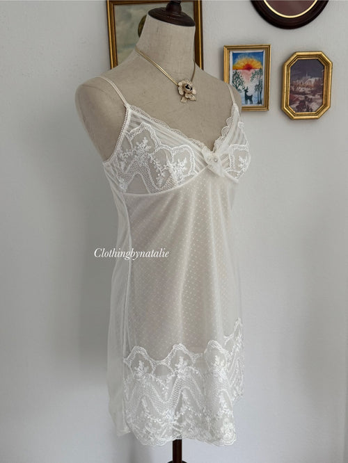 Soft White Mesh Slip Size XS/S
