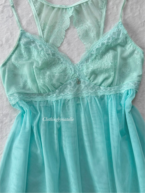Fairy Green Mesh Babydoll Size S/M
