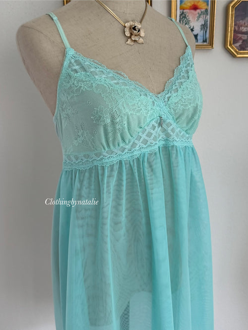Fairy Green Mesh Babydoll Size S/M