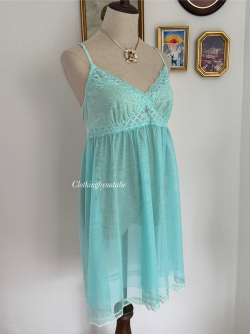 Fairy Green Mesh Babydoll Size S/M