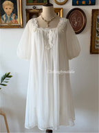 Vanity Fair Bridal Nylon Peignoir Set Size M
