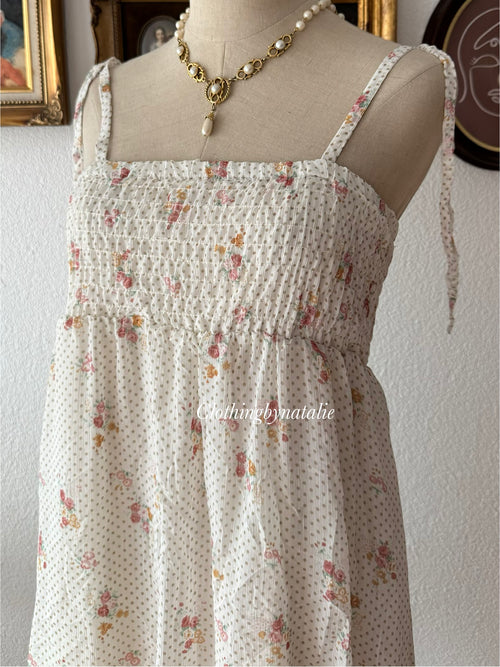 Floral Chiffon Babydoll Dress size S/M
