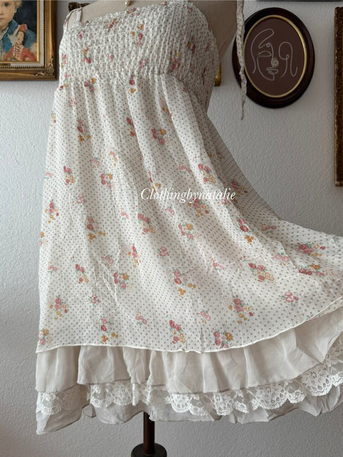 Floral Chiffon Babydoll Dress size S/M