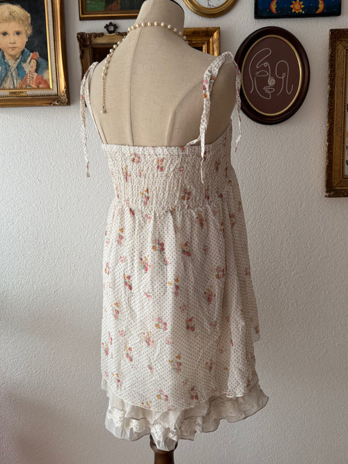 Floral Chiffon Babydoll Dress size S/M