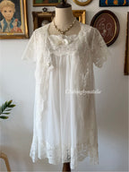 Vintage Bridal Mini Peignoir Set Size S