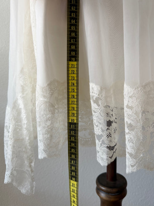 Vintage Bridal Mini Peignoir Set Size S