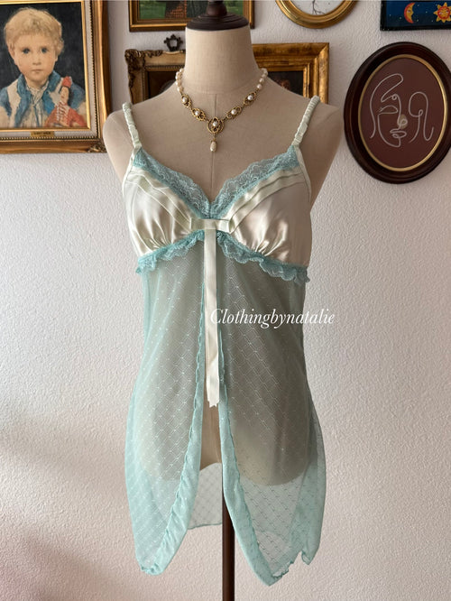 Mint Lace Mini Dress size M