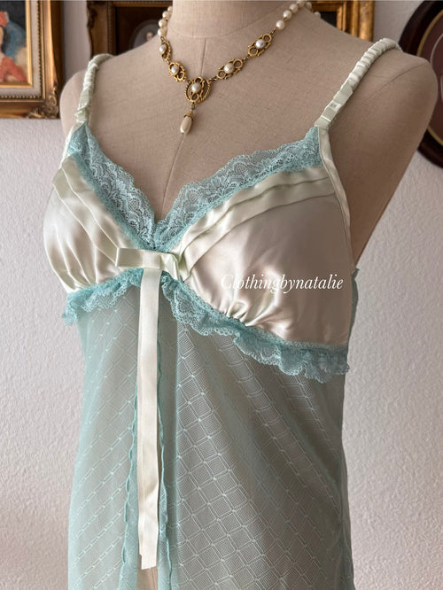 Mint Lace Mini Dress size M