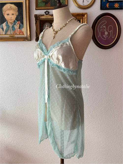 Mint Lace Mini Dress size M
