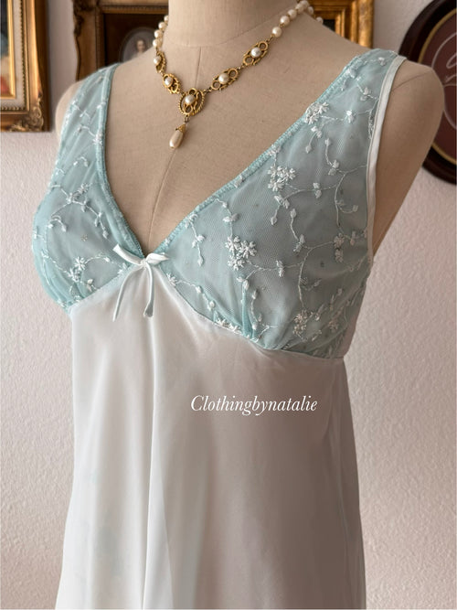 Fairy Blue Chiffon Mini Dress size S