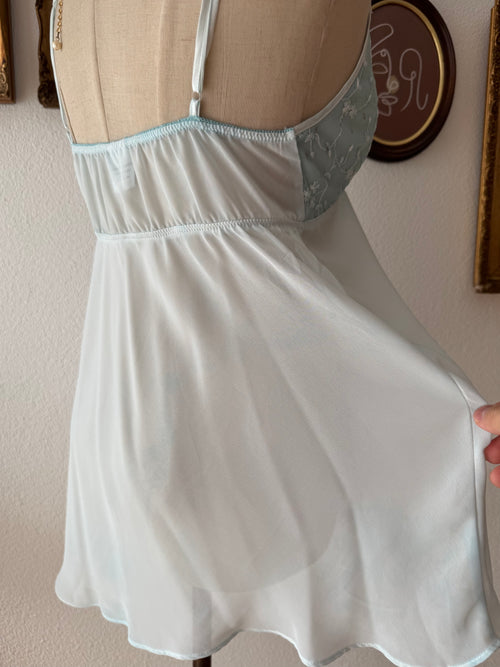 Fairy Blue Chiffon Mini Dress size S