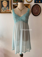 Blue Mesh Babydoll size S