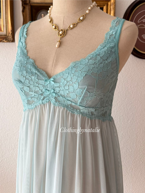 Blue Mesh Babydoll size S