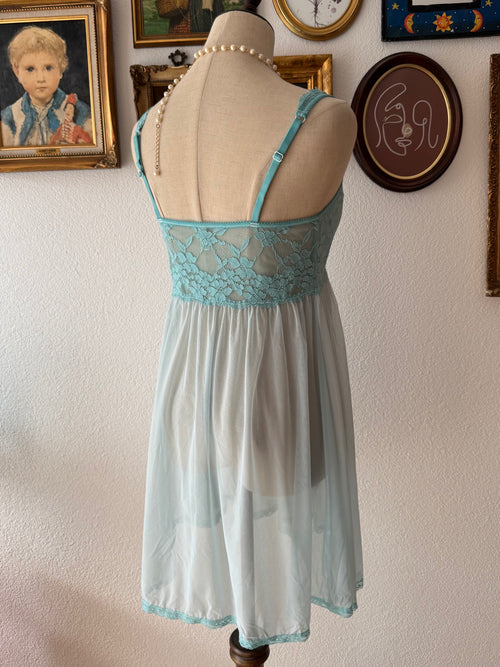Blue Mesh Babydoll size S