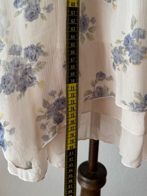 Blue Floral Babydoll Dress size M/L
