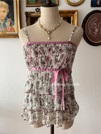 Floral Mesh Tutu Cami Size S