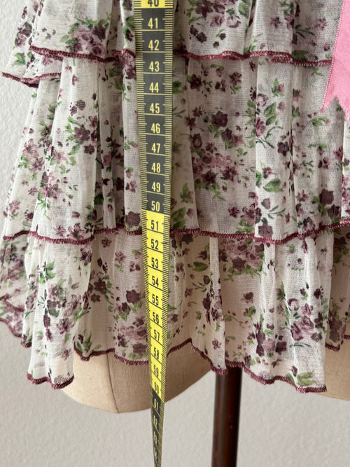 Floral Mesh Tutu Cami Size S