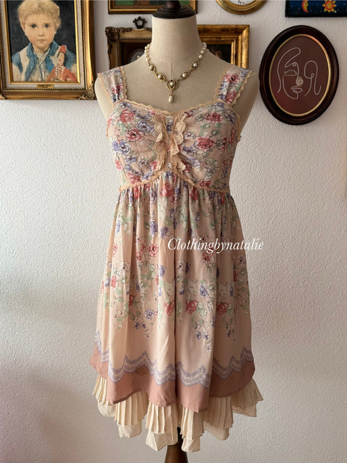 Coquette Beige Babydoll Dress size S/small M