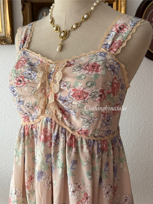 Coquette Beige Babydoll Dress size S/small M