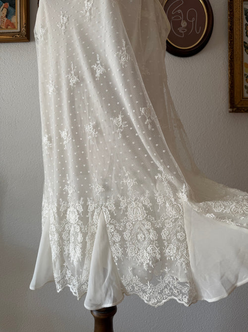 Delicates Bridal Lace Peignoir Set Size XL