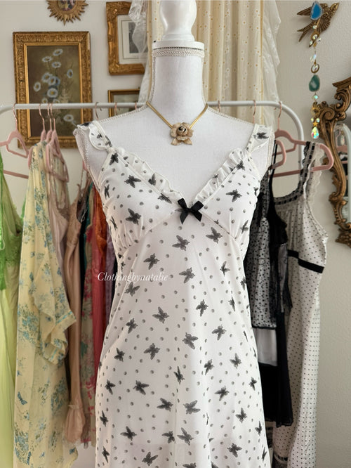 Butterfly Mesh Slip Dress (S)