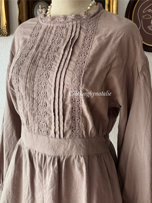 Brown Cotton Blouse size S