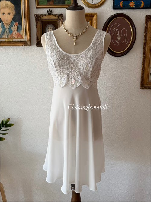 Cinema Etoile Bridal Mini Peignoir Set Size M