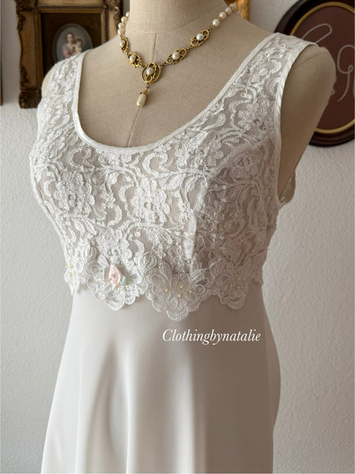 Cinema Etoile Bridal Mini Peignoir Set Size M
