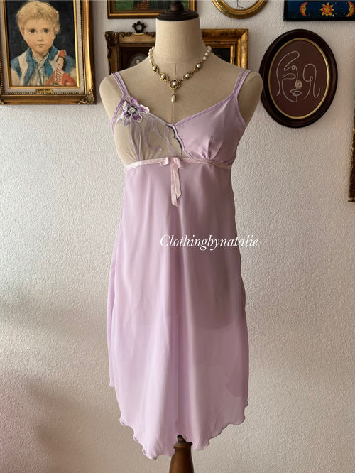 Lila Fairy Chiffon Slip Size S