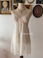 Cream Nude Mesh Babydoll size S/M