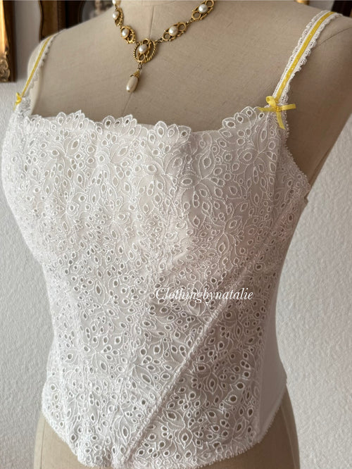 Victoria’s Secret White Cotton Corset Size 36C