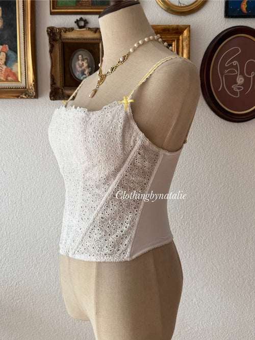 Victoria’s Secret White Cotton Corset Size 36C