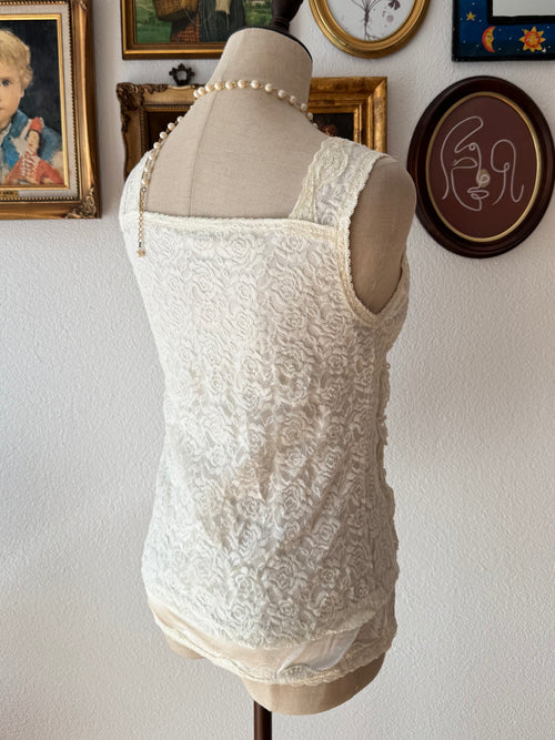 White Lace Cami Size S