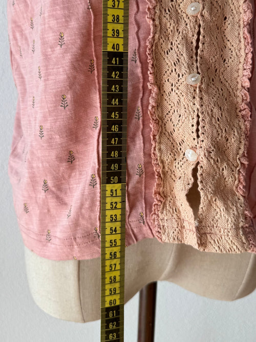 Pink Cotton Tank Top size M
