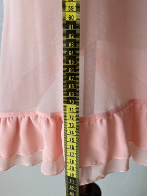 Blush Orange Chiffon Slip Size S